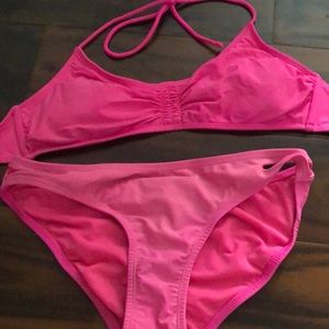 Hot pink bikini